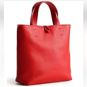 Vera Bradley Mini Original Tote- Goji Berry Red Leather